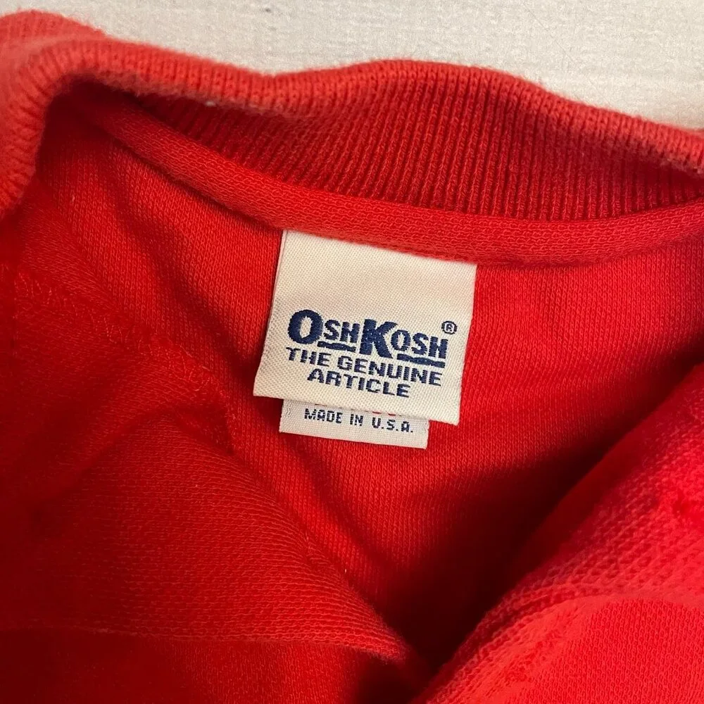 Vintage OshKosh B’Gosh red polo shirt 24 months‎